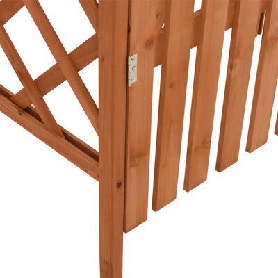 vidaXL tömör fenyőfa pergola kapuval 116 x 40 x 204 cm