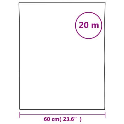 vidaXL matt fekete PVC statikus ablakfólia 60 x 2000 cm