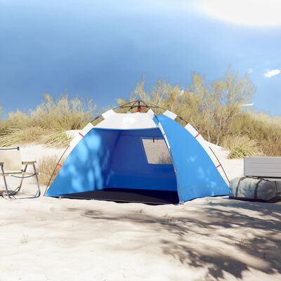 vidaXL 2 személyes azúrkék vízálló gyorskioldó strandsátor