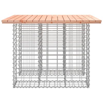 vidaXL tömör duglászfenyő gabion kerti pad 100x102x72 cm