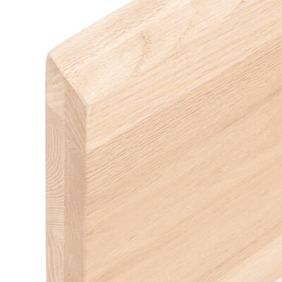 vidaXL kezeletlen tömör fa fürdőszobai pult 100x50x(2-4) cm