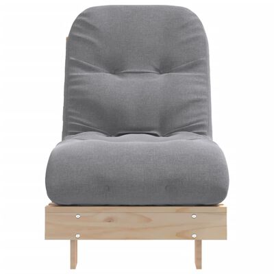 vidaXL tömör fenyőfa futon kanapéágy matraccal 60 x 206 x 11 cm