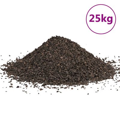 vidaXL fekete bazaltkavics 25 kg 1-3 mm