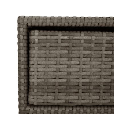 vidaXL szürke polyrattan kerti tárolószekrény 55 x 59 x 69 cm