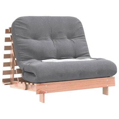 vidaXL tömör duglászfenyő futon kanapéágy matraccal 100 x 206 x 11 cm