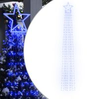 vidaXL kék 320 LED-es karácsonyfafüzér 375 cm