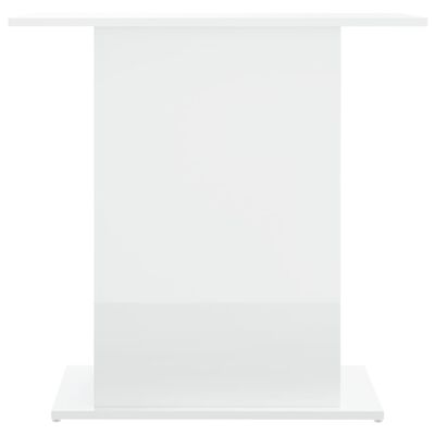 vidaXL magasfényű fehér szerelt fa akváriumi állvány 75x36x72,5 cm