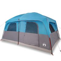 vidaXL 10 személyes kék vízálló családi sátor