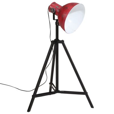 vidaXL kopott piros állólámpa 25 W 25x25x90/160 cm E27