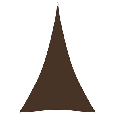 vidaXL barna háromszög alakú oxford szövet napvitorla 5 x 6 x 6 m