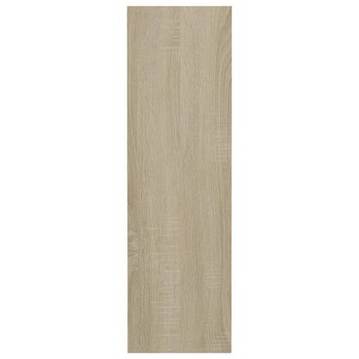 vidaXL sonoma-tölgyszínű szerelt fa fali cipősszekrény 80 x 18 x 60 cm