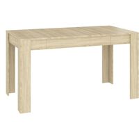 vidaXL sonoma-tölgyszínű szerelt fa étkezőasztal 140 x 74,5 x 76 cm