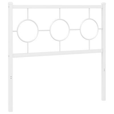 vidaXL fehér fém fejtámla 90 cm