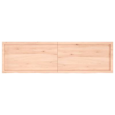 vidaXL kezeletlen tömör fa fürdőszobai pult 180x50x(2-4) cm