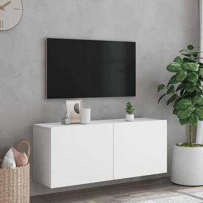 vidaXL fehér falra szerelhető TV-szekrény 100 x 30 x 41 cm