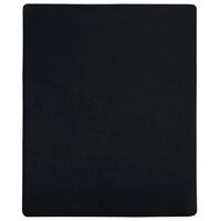 vidaXL fekete pamutdzsörzé gumis lepedő 90 x 200 cm