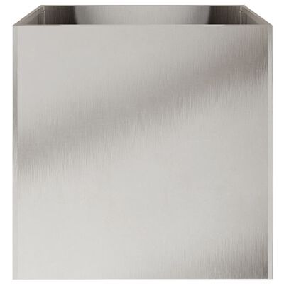 vidaXL ezüstszínű rozsdamentes acél növénytartó 49x47x46 cm