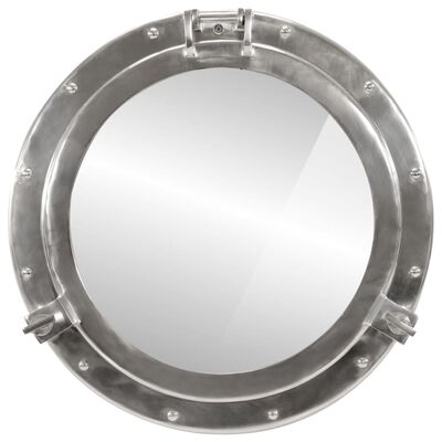 vidaXL alumínium és üveg fali lőrés tükör Ø50 cm
