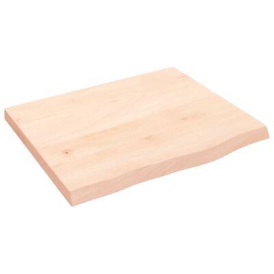 vidaXL kezeletlen tömör fa fürdőszobai pult 60x50x(2-4) cm