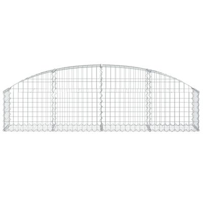 vidaXL íves horganyzott vas gabion kosár 200x30x40/60 cm