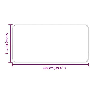 vidaXL antracitszürke szizálhatású futószőnyeg 50x100 cm