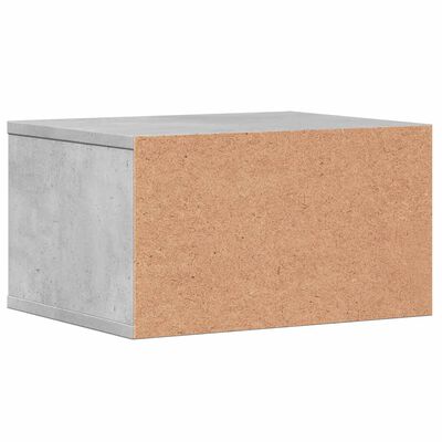 vidaXL betonszürke szerelt fa nyomtatóállvány 40 x 32 x 22,5 cm