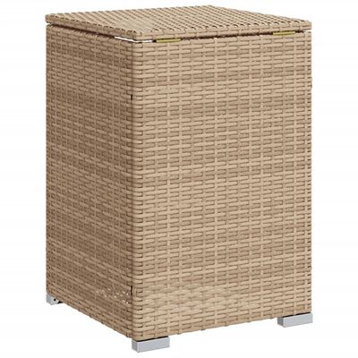 vidaXL bézs polyrattan propántartály borító asztal 40 x 40 x 60 cm