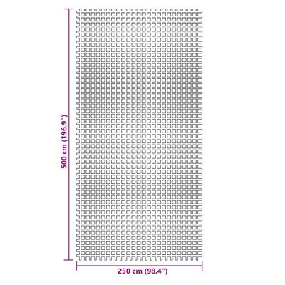 vidaXL zöld kempingszőnyeg 5 x 2,5 m