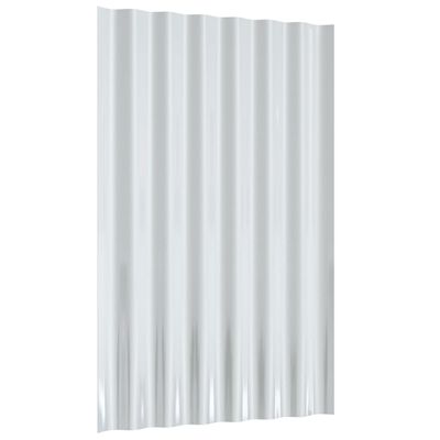 vidaXL 36 db zöld porszórt acél tetőpanel 60x36 cm