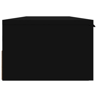 vidaXL fekete szerelt fa faliszekrény 102 x 30 x 20 cm
