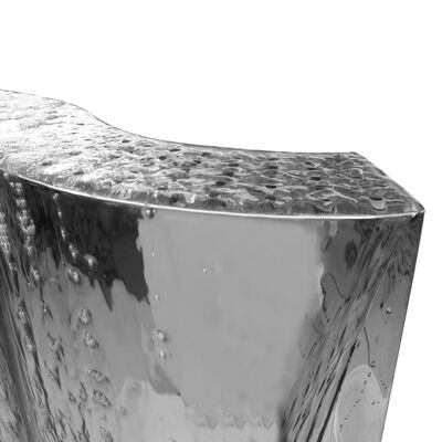 vidaXL ezüstszínű rozsdamentes acél kerti szökőkút 60,2x37x122,1 cm