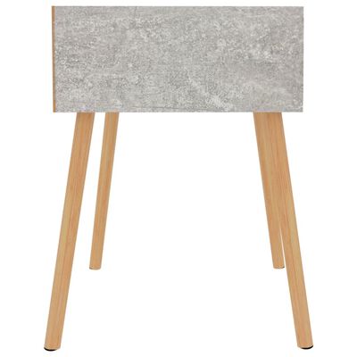 vidaXL 2 db betonszürke szerelt fa éjjeliszekrény 40 x 40 x 56 cm