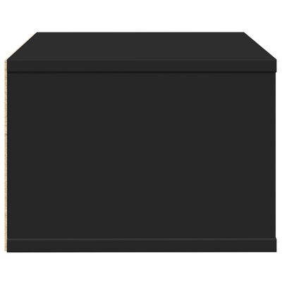 vidaXL fekete szerelt fa nyomtatóállvány 40 x 32 x 22,5 cm