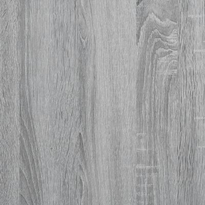 vidaXL szürke sonoma szerelt fa és fém ágykeret 120 x 200 cm