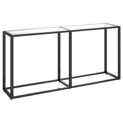 vidaXL átlátszó edzett üveg tálalóasztal 160 x 35 x 75,5 cm