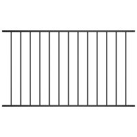 vidaXL fekete porszórt acél kerítéspanel 1,7 x 0,75 m