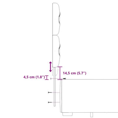 vidaXL fekete bársony rugós ágy matraccal 200x200 cm