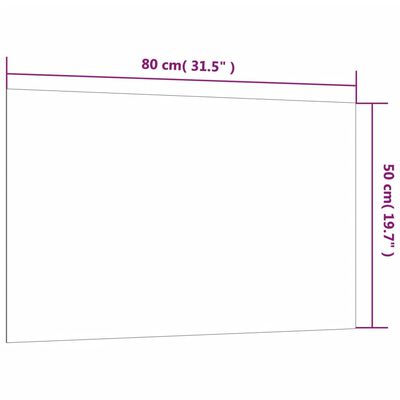 vidaXL fehér falra szerelhető edzett üveg mágnestábla 80 x 50 cm