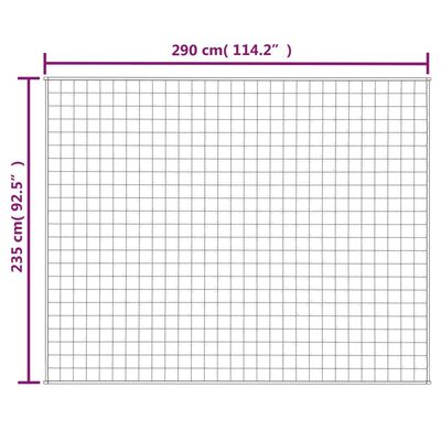 vidaXL kék szövet súlyozott takaró 235 x 290 cm 11 kg