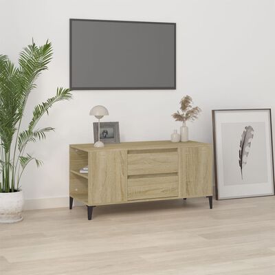 vidaXL sonoma tölgy színű szerelt fa fali TV-szekrény 102x44,5x50 cm