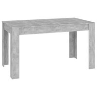 vidaXL betonszürke szerelt fa étkezőasztal 140 x 74,5 x 76 cm