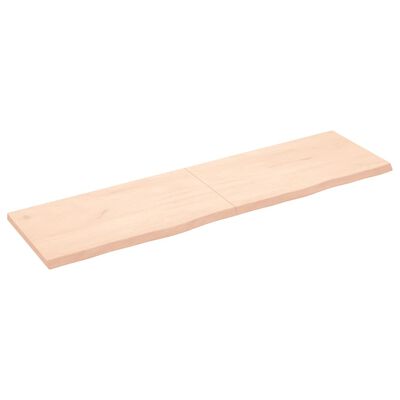 vidaXL kezeletlen tömör tölgyfa asztallap 180x50x(2-4) cm