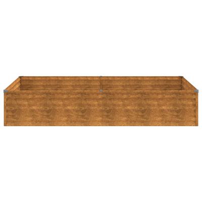 vidaXL corten acél kerti magaságyás 195x100x36 cm