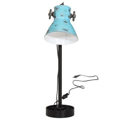 vidaXL kopott kék asztali lámpa 25 W 15x15x55 cm E27