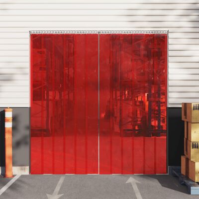 vidaXL piros PVC ajtófüggöny 300 mm x 3 mm 25 m