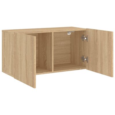 vidaXL sonoma tölgy színű falra szerelhető TV-szekrény 80 x 30 x 41 cm