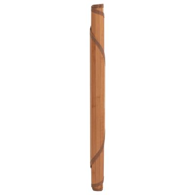vidaXL kerek barna bambusz szőnyeg 80 cm