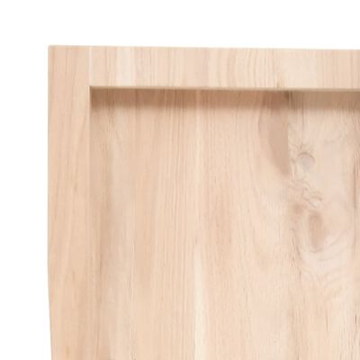 vidaXL kezeletlen tömör fa fürdőszobai pult 140x60x(2-4) cm