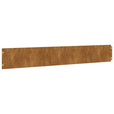 vidaXL 10 db rugalmas corten acél gyepszegély 15 x 103 cm