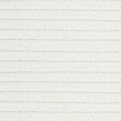 vidaXL szürke-fehér pamut tárolókosár Ø49 x 65 cm